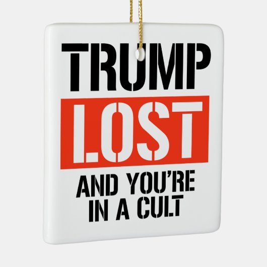 トランプ失ったであなたは宗教的な セラミックオーナメント (右)