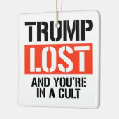 トランプ失ったであなたは宗教的な セラミックオーナメント (左)