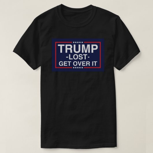 トランプ失ったItフラグを乗り越えるシール Tシャツ (デザイン正面)