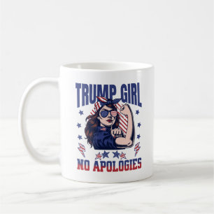 トランプ女の子いいえおもしろい共和党の女性 コーヒーマグカップ