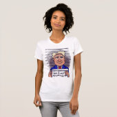 トランプ女子の白Tシャツに投票 Tシャツ (正面フル)