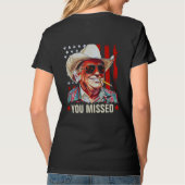 トランプ女性西カウボーイユー恋しく思トランプ2024 Tシャツ (裏面)