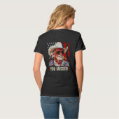 トランプ女性西カウボーイユー恋しく思トランプ2024 Tシャツ (裏面フル)