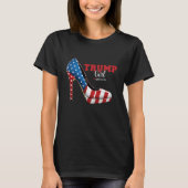 トランプ女愛国的ハイヒール米国選挙 Tシャツ (正面)