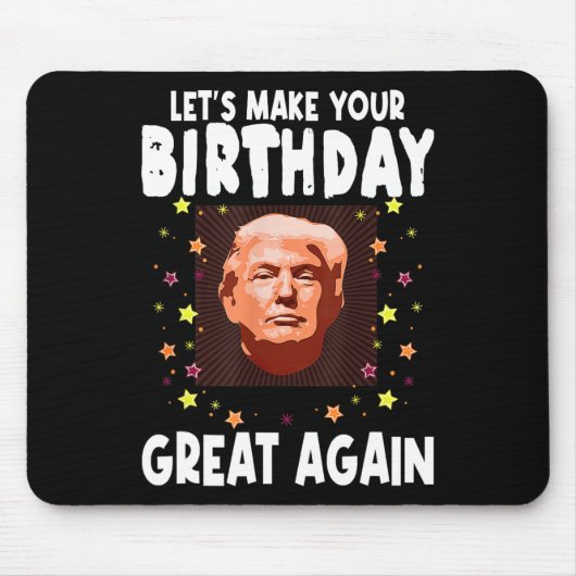 トランプ好きのあなたに素敵な誕生日を マウスパッド (正面)