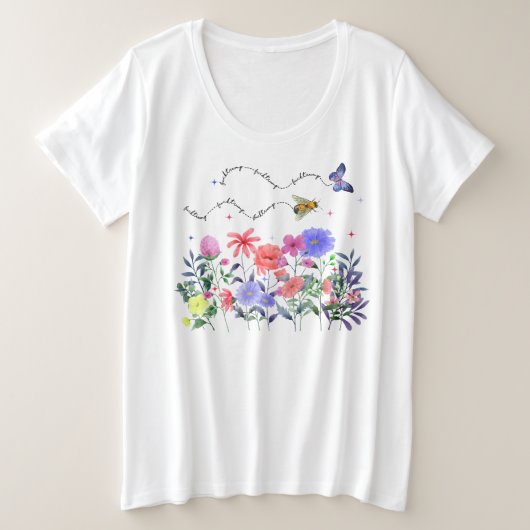 トランプ嫌いな人のための大きめTシャツ プラスサイズTシャツ (デザイン正面)