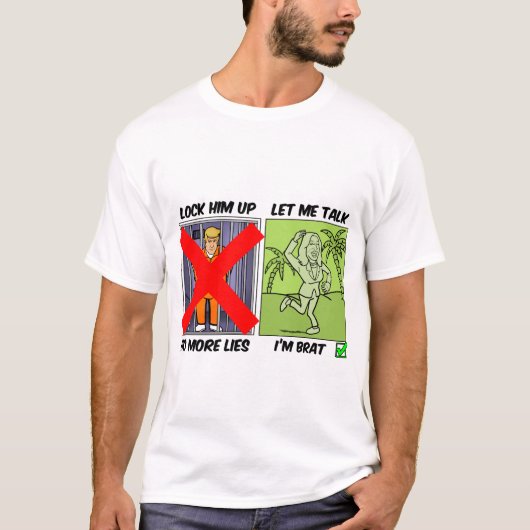 トランプ対カマラTシャツ Tシャツ (正面)