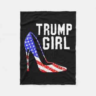 トランプ少女トランプ2025年選挙米国国旗 フリースブランケット