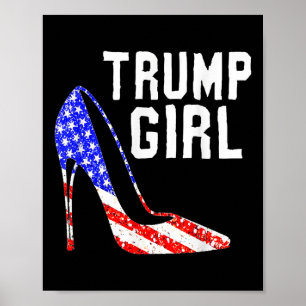 トランプ少女トランプ2025年選挙米国国旗 ポスター