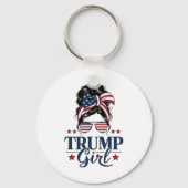 トランプ少女メッシーバントランプ2024選挙アメリカ人 キーホルダー (正面)
