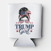 トランプ少女メッシーバントランプ2024選挙アメリカ人 缶クーラー (正面)