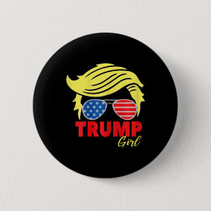 トランプ少女メッシーバントランプ2024選挙アメリカ人 缶バッジ