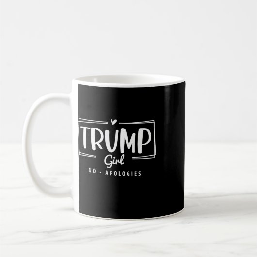 トランプ少女No謝罪の選挙2024 コーヒーマグカップ (左)