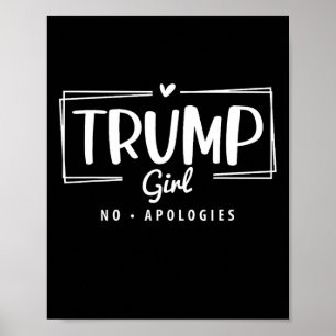 トランプ少女No謝罪の選挙2024 ポスター