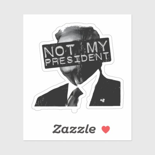 トランプ就任反対 トランプ大統領就任式反対 リベラル シール (シート)