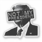トランプ就任反対 トランプ大統領就任式反対 リベラル シール (正面)