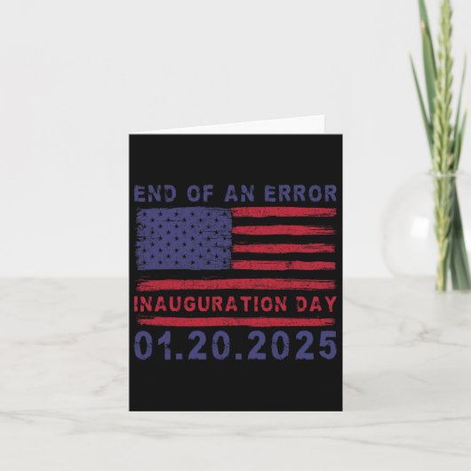 トランプ就任式の日2025シールド – エラーの終了 カード (正面)