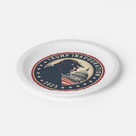 トランプ就任式の日2025マ誇りを持ったガ ペーパープレート (アングル)