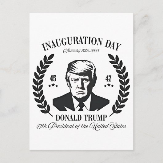 トランプ就任式の日2025マ誇りを持ったガ ポストカード (正面)