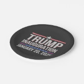 トランプ就任式の日2025年1月の大統領 ペーパープレート (アングル)