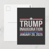 トランプ就任式の日2025年1月の大統領 ポストカード (正面/裏面)