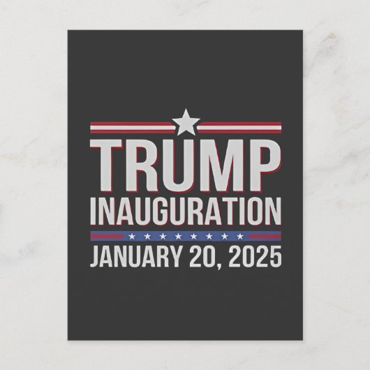 トランプ就任式の日2025年1月の大統領 ポストカード (正面)