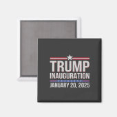 トランプ就任式の日2025年1月の大統領 マグネット (正面/裏面)