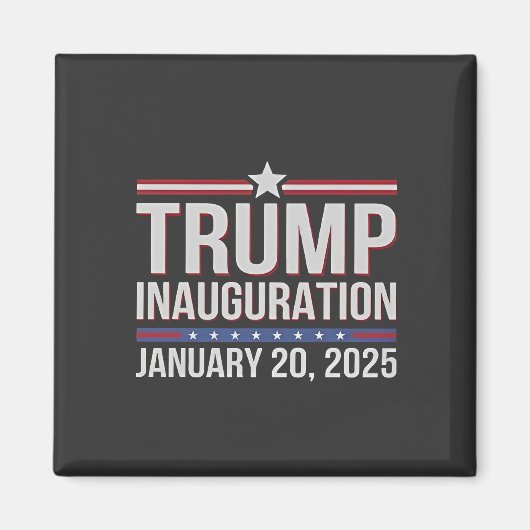 トランプ就任式の日2025年1月の大統領 マグネット (正面)