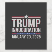 トランプ就任式の日2025年1月の大統領 ワインラベル (シングルラベル)