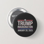 トランプ就任式の日2025年1月の大統領 缶バッジ (正面&裏面)