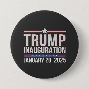 トランプ就任式の日2025年1月の大統領 缶バッジ