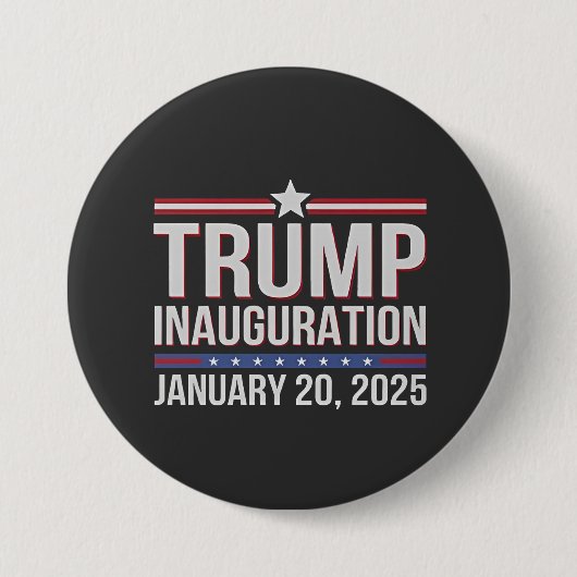 トランプ就任式の日2025年1月の大統領 缶バッジ (正面)