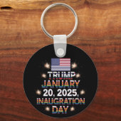 トランプ就任式の日2025年1月20日 キーホルダー (正面)