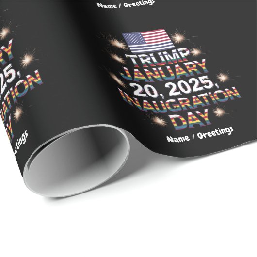 トランプ就任式の日2025年1月20日 ラッピングペーパー (ロールコーナー)