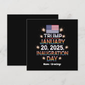 トランプ就任式の日2025年1月20日 招待状 (正面/裏面)