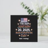 トランプ就任式の日2025年1月20日 招待状 (スタンド正面)