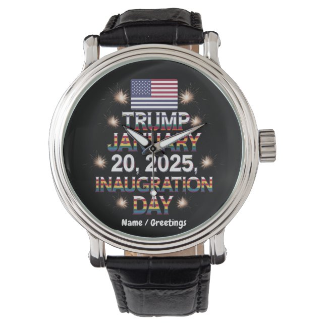 トランプ就任式の日2025年1月20日 腕時計 (正面)