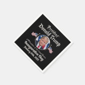 トランプ就任式の日2025第47期米国大統領 スタンダードカクテルナプキン (角)