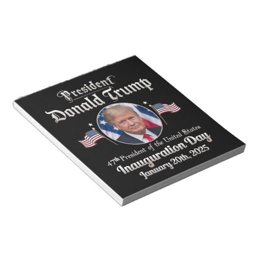 トランプ就任式の日2025第47期米国大統領 ノートパッド (アングル)