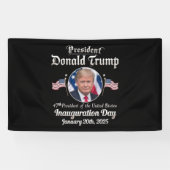 トランプ就任式の日2025第47期米国大統領 横断幕 (横)