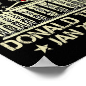 トランプ就任式の日2025 47thアメリカ大統領Whi ポスター (角)