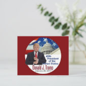 トランプ就任式はがき ポストカード (スタンド正面)