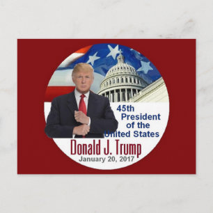 トランプ就任式はがき ポストカード