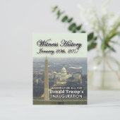 トランプ就任式はがき ポストカード (スタンド正面)