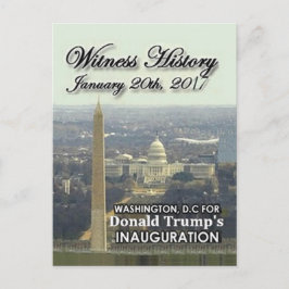 トランプ就任式はがき ポストカード