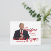 トランプ就任式はがき ポストカード (スタンド正面)