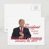 トランプ就任式はがき ポストカード (正面/裏面)