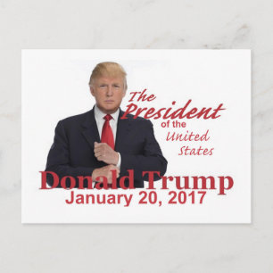 トランプ就任式はがき ポストカード