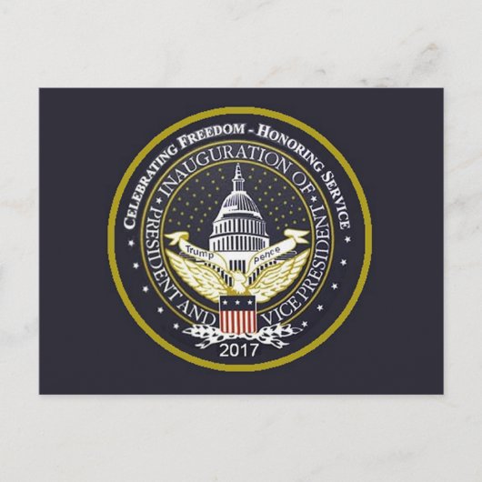 トランプ就任式はがき ポストカード (正面)