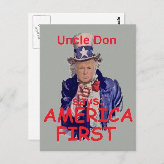 トランプ就任式はがき ポストカード (正面/裏面)